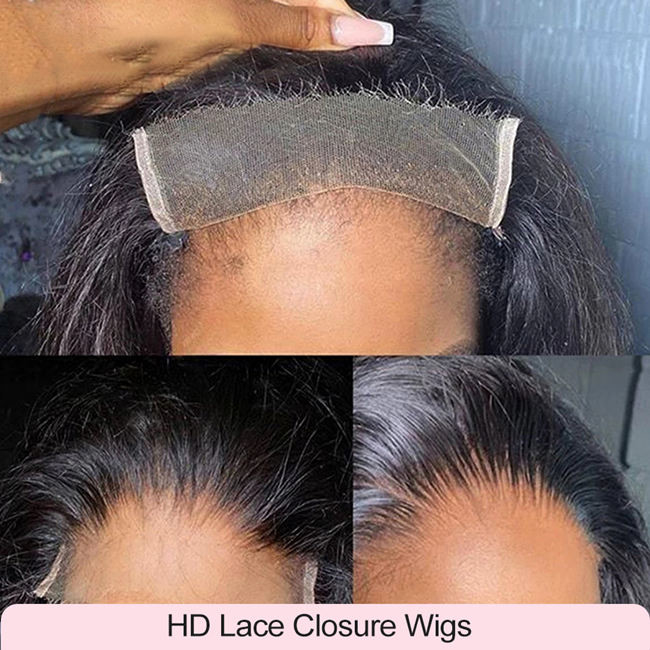Ombre Honey Brown Body Wave HD Lace Wig Human Hair Swiss Glueless Precut Wigs 5
