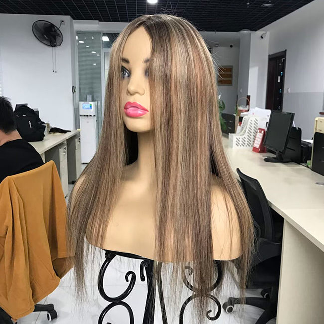 100% Raw Women'S Toupee Human Hair Toppers Fishnet Replacement For Ladies 5