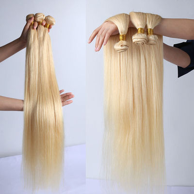 Cuticle Aligned Raw 613 Blonde Hair Bundle Extensions Wig Vendors