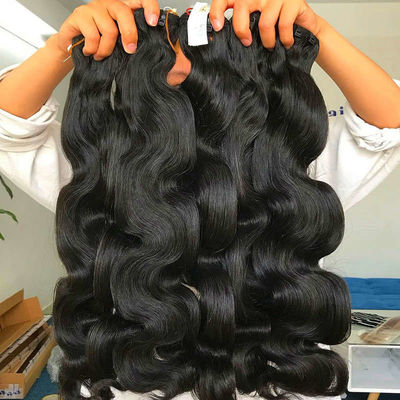Raw Virgin Human Hair Bundle Unprocessed No Tangle No Shedding Double Drawn Hair Cambodian Virgin Hair Bundles Vendor