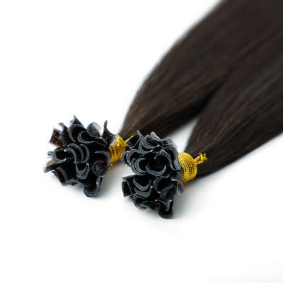 Unprocessed Keratin Ombre Human Hair Extensions Russian Remy U Tip
