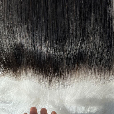 Pre Plucked Human Hair Frontal Closure Swiss Lace 6x9 Transparent HD Lace