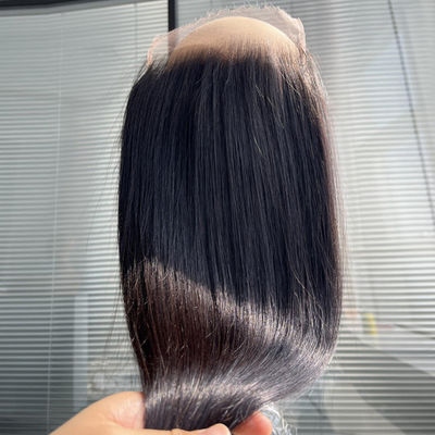 Pre Plucked Human Hair Frontal Closure Swiss Lace 6x9 Transparent HD Lace