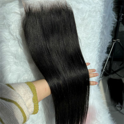 Preplucked Hairline Swiss HD 5x5 Lace Closure Straight Human Hair