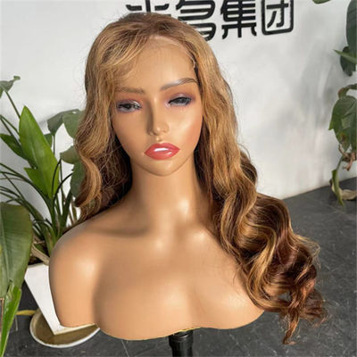 Highlight Wavy 5x5 HD Lace Closure Glueless Wig Human Hair High Density
