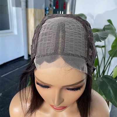 Natural Color 4x1 Middle Part Bob Wig kinky straight For Women