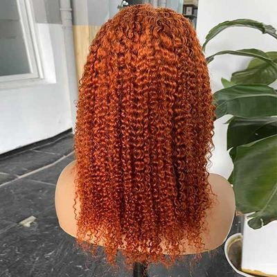 Ginger Full Lace 360 Frontal Human Hair Lace Wig For Black Women 10A