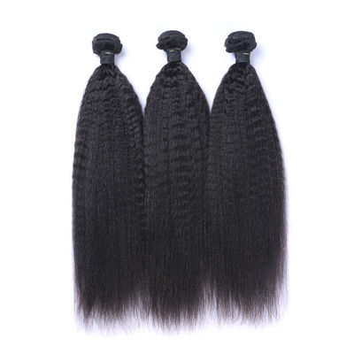 OEM Malaysian Yaki 26 Inch Raw Hair Bundles Vendors Kinky Straight 12A