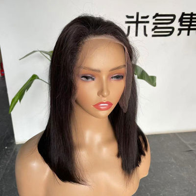 Peruvian Bob HD Lace Wig Human Hair Transparent Glueless ODM