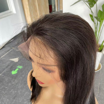Peruvian Bob HD Lace Wig Human Hair Transparent Glueless ODM