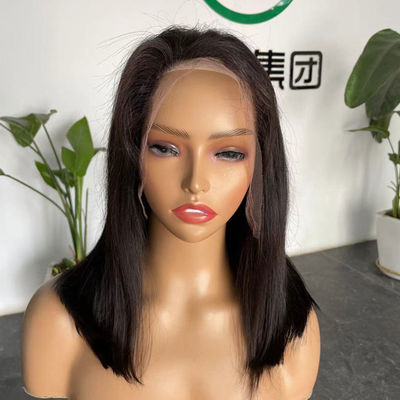 Peruvian Bob HD Lace Wig Human Hair Transparent Glueless ODM