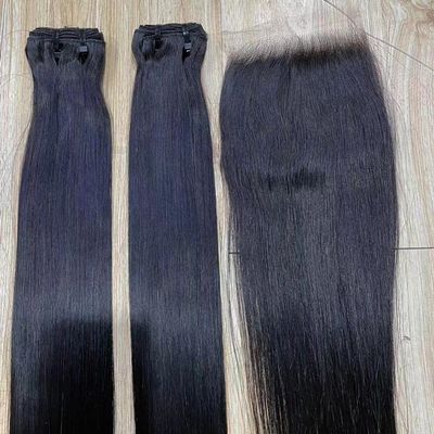 Super Double Drawn Virgin Hair Raw Indian Hair Human Hair Weave Bundles Bone Straight Wholesale Vendors