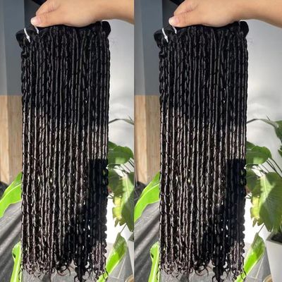 One Donor Virgin Cuticle Aligned Double Drawn Human Hair Bundle Vendors Super Funmi Pixie Curl