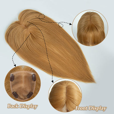 Natural Real Remy Mono Thin Women'S Toupee Wigs Human Hair With Bangs