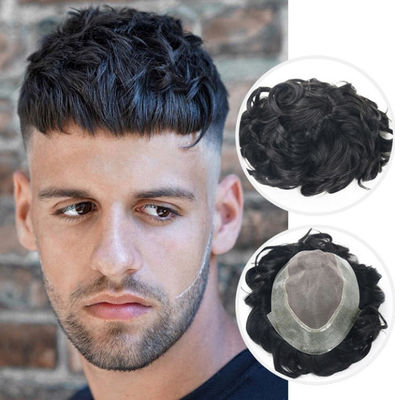 8x10 Mens Real Human Hair Wigs Australia Mens Full Lace Hair System Toupee