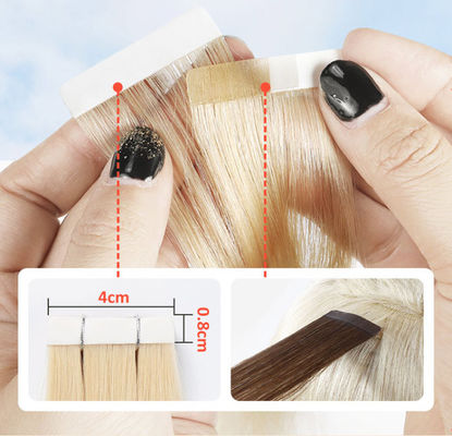 Bulk Double Drawn Tape In Human Hair Extensions 100% Remy Virgin Mini Tape For Braiding