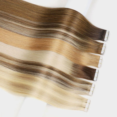 Bulk Double Drawn Tape In Human Hair Extensions 100% Remy Virgin Mini Tape For Braiding