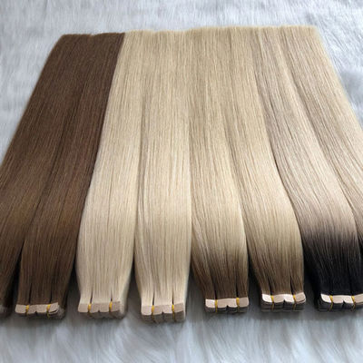 100% Virgin Remy European Tape Human Hair Extensions Invisible Double Drawn Natural Looking
