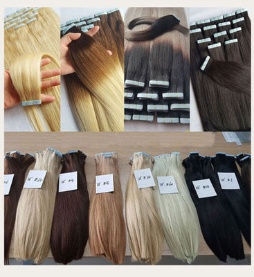 100% Virgin Remy European Tape Human Hair Extensions Invisible Double Drawn Natural Looking