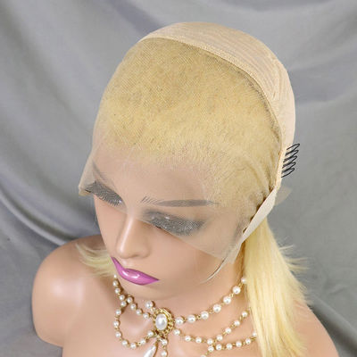 Brazilian Straight Human Hair 613 Blonde Wig Lace Natural Black Short Straight Bob