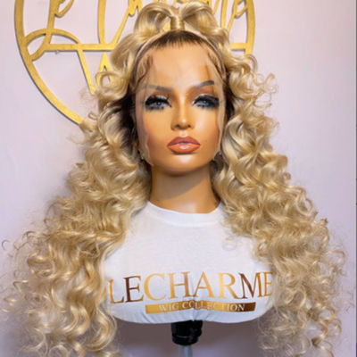 Cuticle Aligned 100% Raw 613 Human Hair Wig Lace Closure Vendors