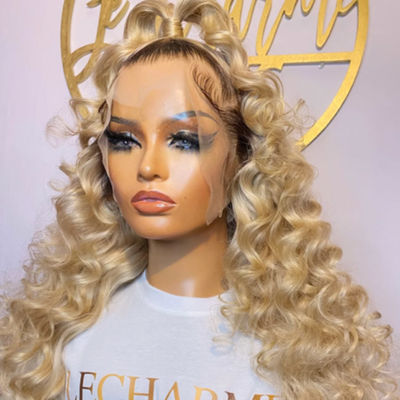 Cuticle Aligned 100% Raw 613 Human Hair Wig Lace Closure Vendors
