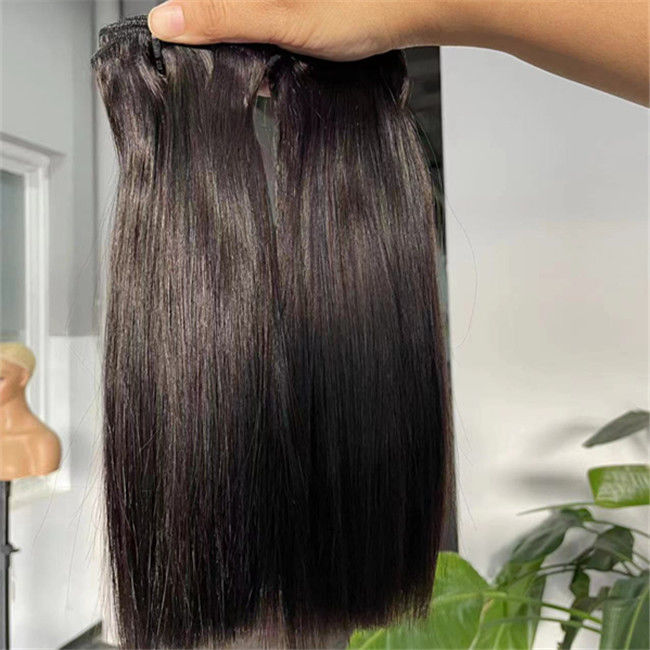 Raw Virgin Cuticle Aligned Bone Straight Super Double Drawn Human Hair