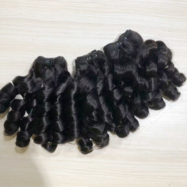 Cuticle Aligned Vietnam Double Drawn Human Hair Pixie Curly 100% Virgin