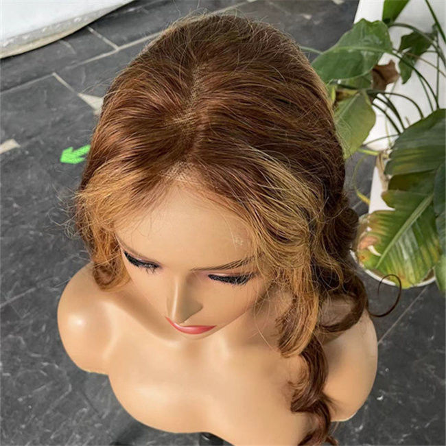 5x5 Honey Brown HD Lace Closure Wig Body Wave 12A Grade Custom 2