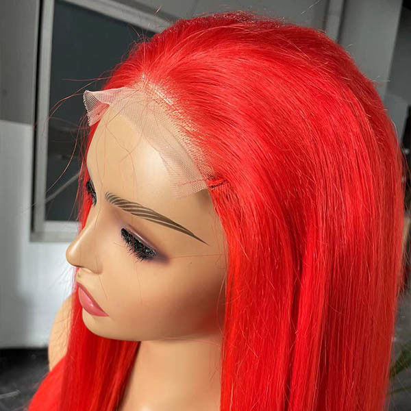 Neobeauty Glueless Highlight Red Human Hair Lace Wig Wear And Go For Women 3
