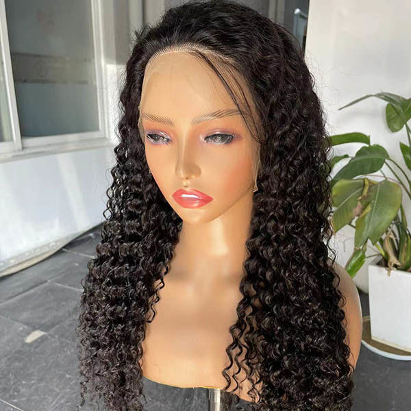Udetectable Swiss HD Lace Wig Real Frontal Deep Curly Glueless 300grams 4