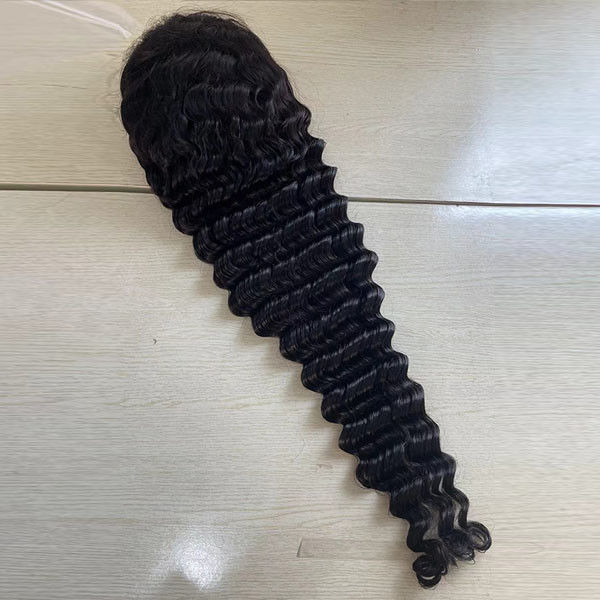 Deep Wave Indian Swiss Lace HD Wigs Human Hair 13x6 Jerry Curly 1