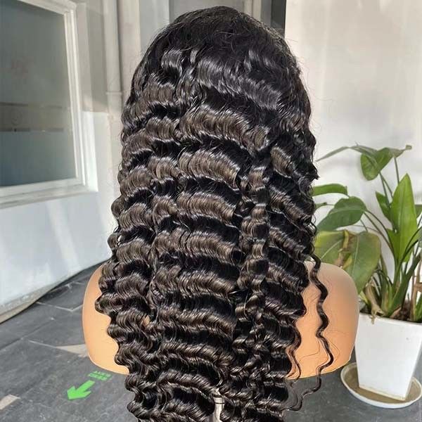 Deep Wave Indian Swiss Lace HD Wigs Human Hair 13x6 Jerry Curly 2