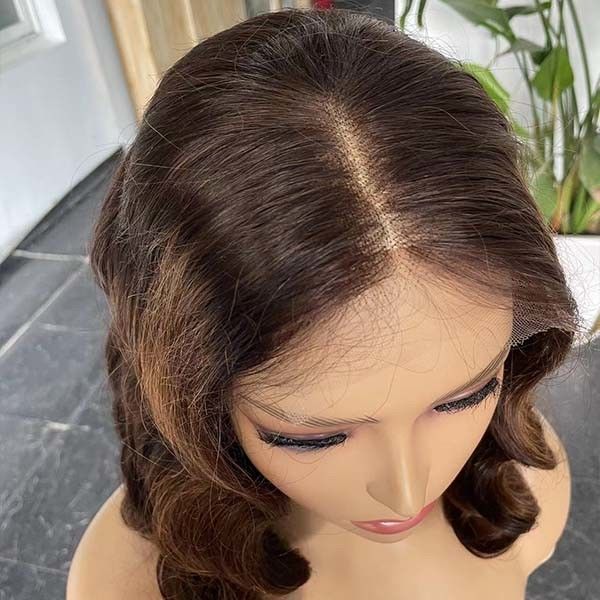 ODM Human Hair Lace Wig Wet Wavy Short Bob Closure Wigs for Women 3