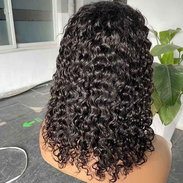 10 inch Transparent 4X4 Lace Closure Wig Short Body Wave Wig Human Hair 1