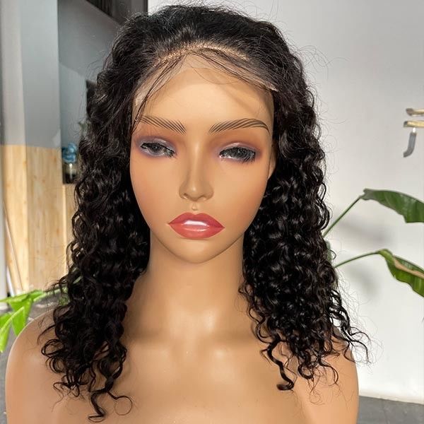 10 inch Transparent 4X4 Lace Closure Wig Short Body Wave Wig Human Hair 0