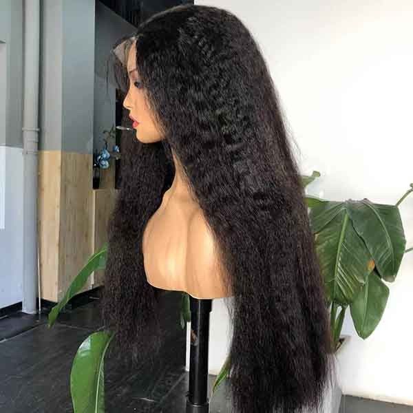 Super Double Drawn Preplucked HD Lace Wig Closure 6X6 Swiss Human Hair 3