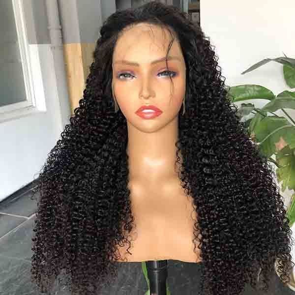Swiss HD Lace Glueless Hd Wig Jerry Curly 13x6 Deep Wave Frontal Wig 4