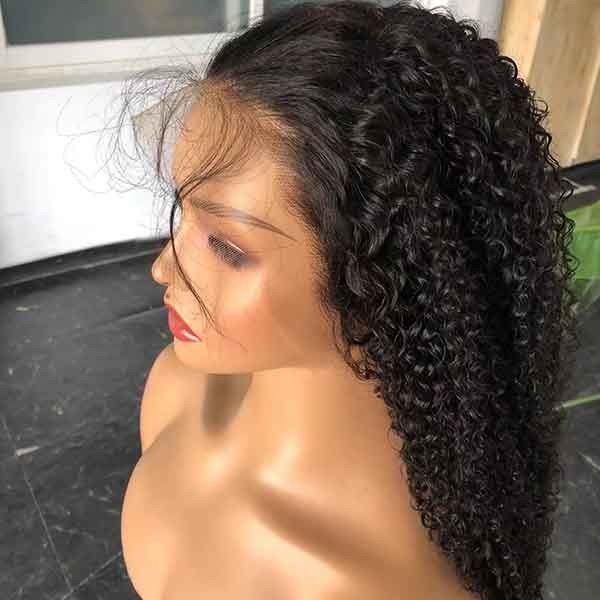 Swiss HD Lace Glueless Hd Wig Jerry Curly 13x6 Deep Wave Frontal Wig 1