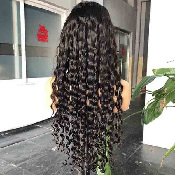 Double Drawn Loose Curly 13x4 HD Lace Frontal Wig Human Hair 22inch 3