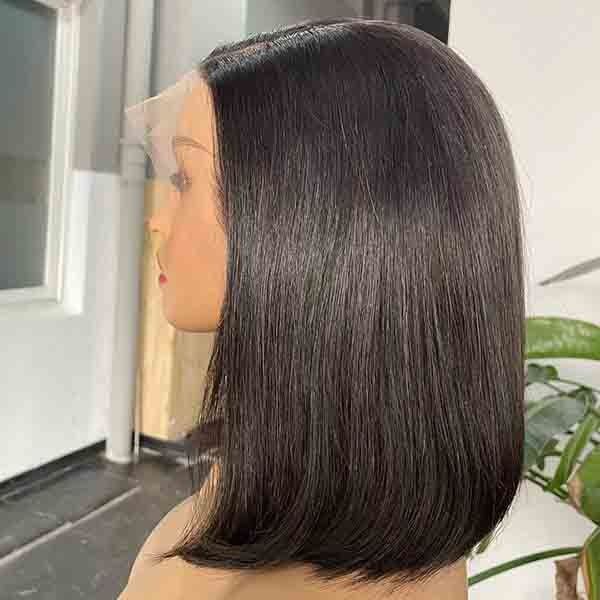 Neobeauty Natural Short Human Hair Short Bob Wigs Straight 10inch 0
