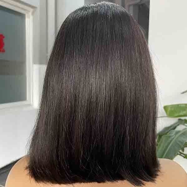 Neobeauty Natural Short Human Hair Short Bob Wigs Straight 10inch 1