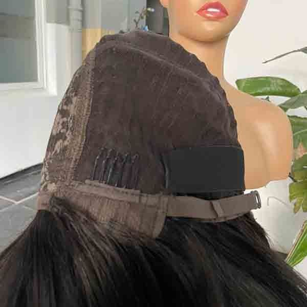 Wear And Go Short Bob Fringe Pixie Cut Lace Wig Human Hair Blunt Cut 3