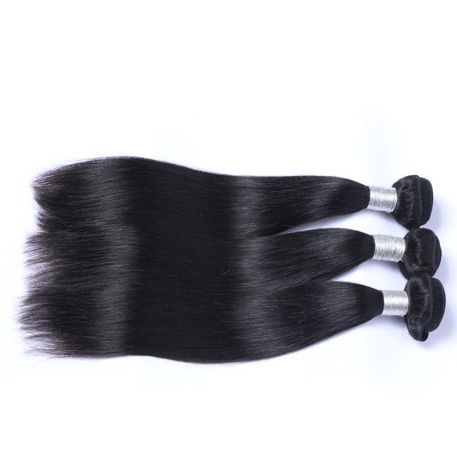 Malaysian Straight Raw Hair Bundles 3/4 100% Human Hair Extension Weaving 2