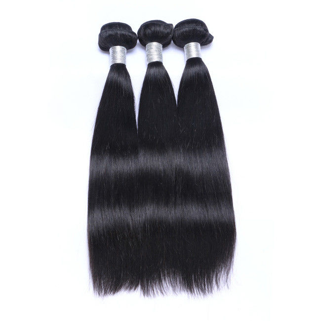 Malaysian Straight Raw Hair Bundles 3/4 100% Human Hair Extension Weaving 0