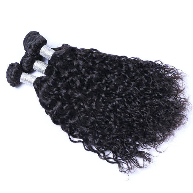 100% Virgin Unprocessed Raw Cambodian Hair Bundles Water Wave Customized 2