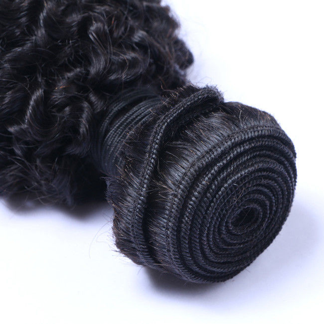 Kinky Curly 10 Inch Peruvian Wig Natural Wavy Bundles Double Weft Weaves  1/3/4 Pcs 2