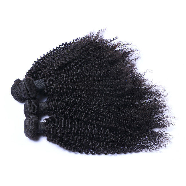 Brazilian Virgin Kinky Curly Raw Hair Bundles Cuticle Aligned 10A Grade 0