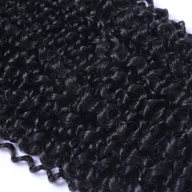 Kinky Curly 10 Inch Peruvian Wig Natural Wavy Bundles Double Weft Weaves  1/3/4 Pcs 1