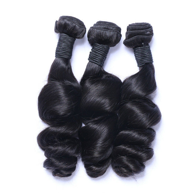 Single Donor Raw Hair Bundles Loose Wave Peruvian And Brazilian Human Hair 1